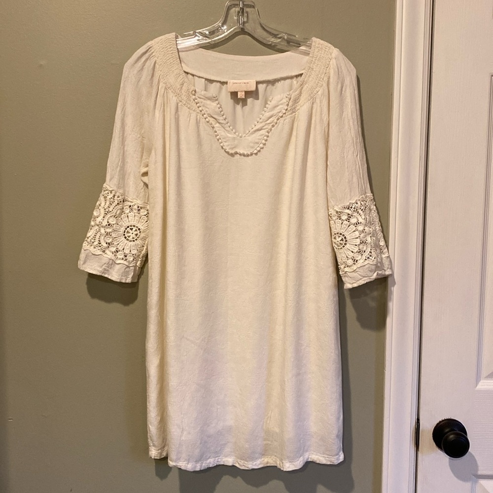 Worn once! Gorgeous, Cream Dress!